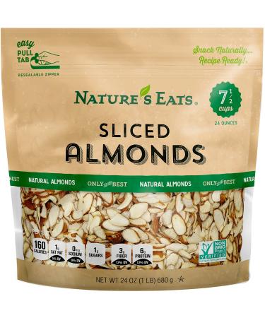 Nature's Eats, Sliced Almonds, 24 Oz