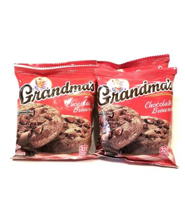 Grandma's Cookies Chocolate Chip Brownie Flavored 4 Packs 2 per Pack