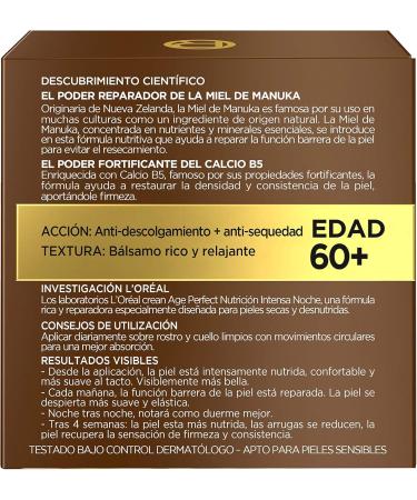 EXPERTISE LOr al Paris Age Perfect Intense Nutrition Rich Repairing Night Cream for Mature and Undernourished Skin 50 ml - Buy Online on GoSupps.com