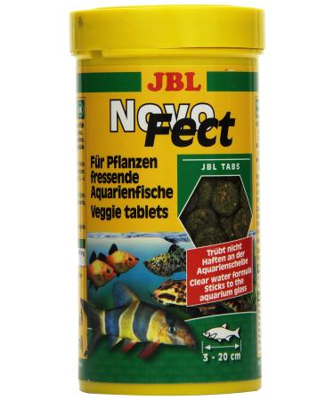 JBL NovoFect 30248 complete food for herbivorous aquarium fish tablets 250 ml NovoFect 250 ml (1 pack)