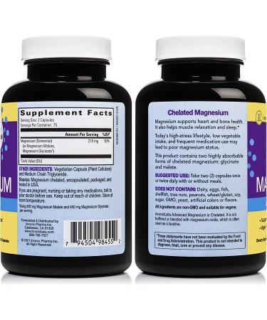 Buy InnovixLabs Advanced Magnesium 150 Vegan Capsules - Supports Energy & Wellness - Buy Online on GoSupps.com