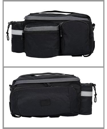 Roswheel 14024 Convertible Bike Rear Rack Seat Pannier Trunk Bag with Cup Holder - Buy Online on GoSupps.com