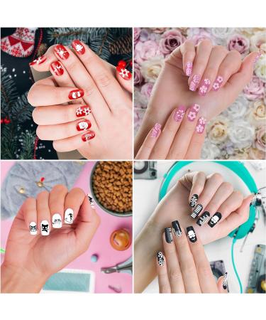 Kurtzy Nail Stamping Art Kit with 30 Stamper Plates - Manicure Tool Set with Stamper & Scraper - Assorted Templates - Flowers Patterns Butterflies Mermaids Animals Holidays & Geometric 30 Plates - Buy Online on GoSupps.com
