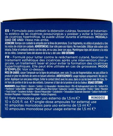 Rilastil Elastic ampoules scar treatment face and body moisturizing and caring for all skin types also soft and sensitive size 10 x 15 ml - Buy Online on GoSupps.com