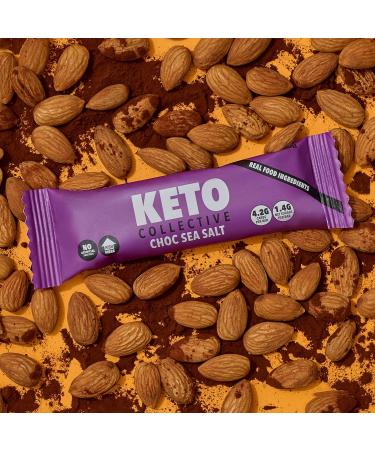 Keto Collective Keto Bars - 15x40g Mixed Variety Box | Low Carb, High Fibre, Source of Protein | Gluten Free, Vegan | 3g Net Carbs | Natural Ingredients - Buy Online on GoSupps.com
