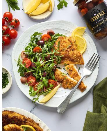 Mina Purple Beldi Olives - Premium Handpicked and Naturally Cured - Gluten Free, Low Carb, Vegan - 12.5 oz - Great Keto Snacks - Buy Online on GoSupps.com