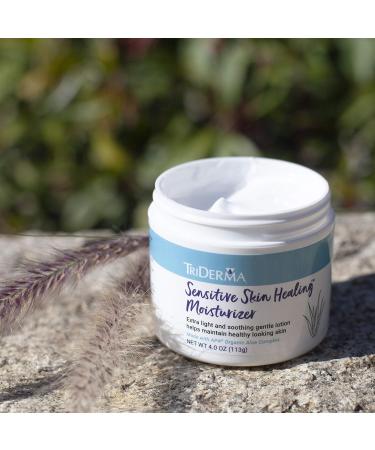 TriDerma Sensitive Skin Healing Moisturizer - Non-Greasy, Lightweight Formula - 4 oz - Buy Online on GoSupps.com