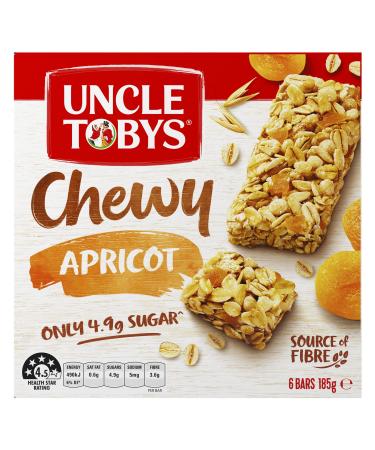 Uncle Tobys Chewy Apricot Muesli Bar 185gm