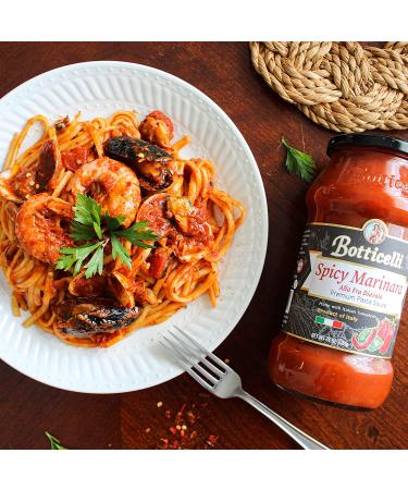 Botticelli Premium Spicy Marinara Pasta Sauce - Italian Tomato Sauce with Chili Peppers for Seafood - 24oz - Buy Online on GoSupps.com