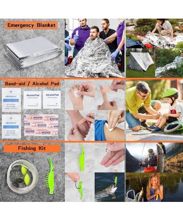 35 in 1 Survival Kit - Gifts for Dad, Men, Husband - Powerful Gear for Camping, Hiking, Hunting - Birthday Gifts for Him, Teen Boy, Boyfriend - Buy Online on GoSupps.com