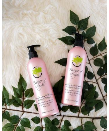 Essence of Argan Renewing Hair Care Set - 100% Pure Moroccan Organic Argan Oil Shampoo & Conditioner for Volumizing & Nourishing All Hair Types - Buy Online on GoSupps.com