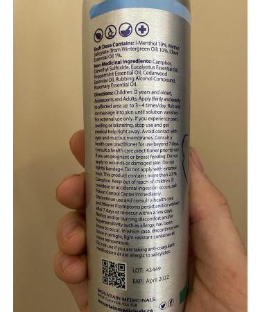 Pain Relief Now Extra Strength Spray - Headache Relief Joint Pain Back Pain Sore Muscles Knee Pain 120 Milliliters with Bonus 8 Milliliters - Buy Online on GoSupps.com