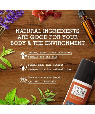 Deozein Original Roll-On Deodorant | All Natural & Paraben Free | Earthy Herbal Scent | 3 fl. Oz - Buy Online on GoSupps.com