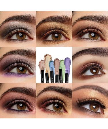 LOKFAR 16 PCS Glitter Eyeshadow Stick Set - Waterproof & Hypoallergenic Eye Makeup Crayons - Buy Online on GoSupps.com