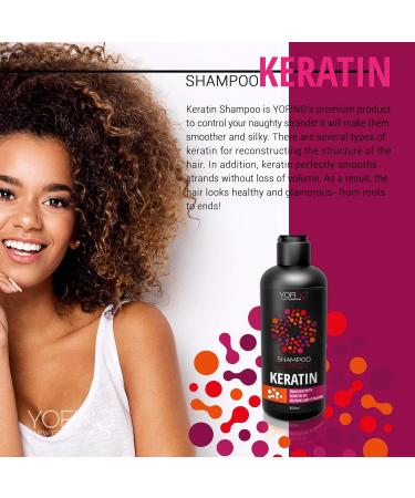 Buy Keratin Shampoo - Salt Free Moroccan Argan Oil & Dead Sea Minerals for Strength & Frizz Control - Sulfate Free - Buy Online on GoSupps.com