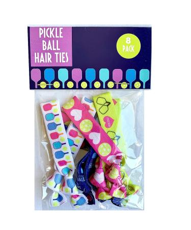 Pickleball Hair Elastic Set - 8 Pieces for Women, Girls, Coaches & Doubles Partners - Made in USA - Perfect Gift & Accessory for Pickleball Players - Buy Online on GoSupps.com