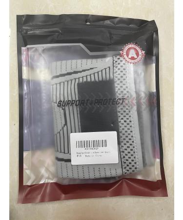 Ruilala Sport Knee Support - Compression Band for Men & Women | Elastic Knee Sleeves for Meniscal Tear Arthritis & Fitness (Gray L) - Buy Online on GoSupps.com