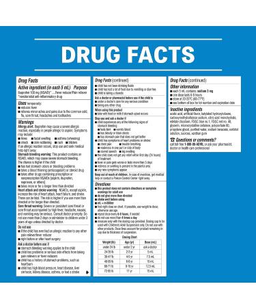 Children's Advil Grape Flavor 100mg Ibuprofen Oral Suspension 4 fl. oz. (Pack of 2) - Buy Online on GoSupps.com