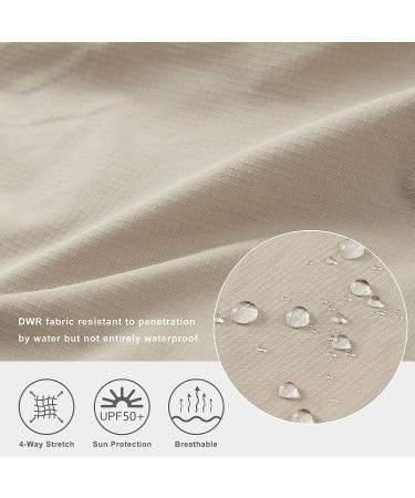 Libin Women's Lightweight Quick Dry Cargo Joggers Capris - Khaki X-Large | Ideal for Hiking, Travel & Outdoor Activities - Buy Online on GoSupps.com