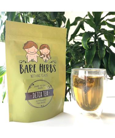 Detox Herbal Cleanse Tea with Green Tea, Oolong, Dandelion, Ginger, Goji Berries & More (15 Pyramid Tea Bags) - Buy Online on GoSupps.com