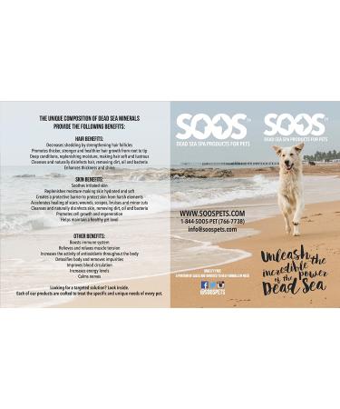 Soos Pets Natural Dead Sea Ultra Creme Conditioner 250 mL/8.45 oz - Nourishing Pet Care - Buy Online on GoSupps.com