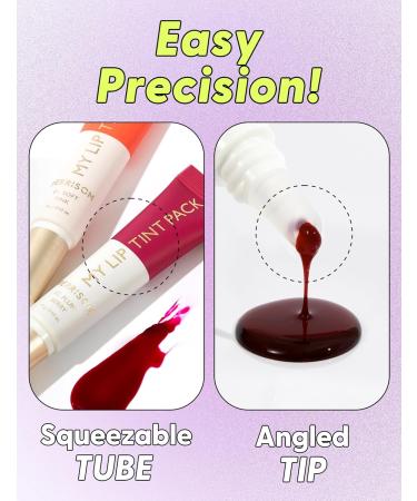 LIP My Tint Pack - Korean Waterproof Lip Stain | Long-Lasting Kiss-Proof Peel Off Lipstick in Plum Berry (0.50 Fl Oz - Buy Online on GoSupps.com