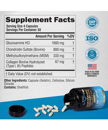 NUTRAHARMONY Glucosamine Chondroitin & Boswellia Extract Capsules - Buy Online on GoSupps.com