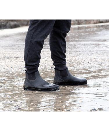 Pemberton Men's Waterproof Slip On Rain Boots - Black, Size 11 - Buy Online on GoSupps.com
