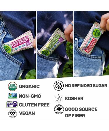 Happy Village Organic Mini Fig & Nut Bars Variety Pack - 24 Mini Bars (8 Tart Cherry, 8 Fig, 8 Strawberry) - No Refined Sugar, Kosher, Non-GMO, Gluten Free, Vegan - High Fiber Snack option - Buy Online on GoSupps.com