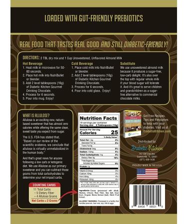 GoSupps.com - Diabetic Kitchen Gourmet Drinking Chocolate Sugar Free 10.5 oz (298 g) - Buy Online on GoSupps.com