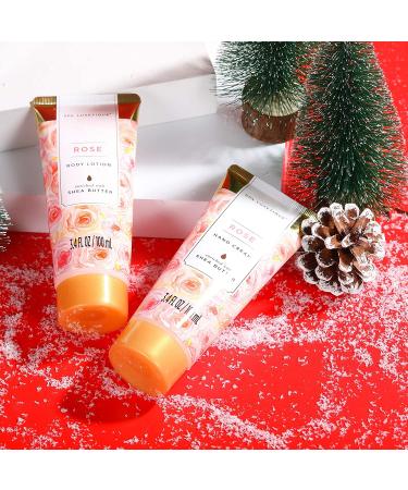 Spa Luxetique Bath Spa Gift Basket for Women - Rose Relaxing Spa Set with Bath Salts, Body Lotion & Shower Gel - Perfect Birthday or Mother's Day Gift - Buy Online on GoSupps.com
