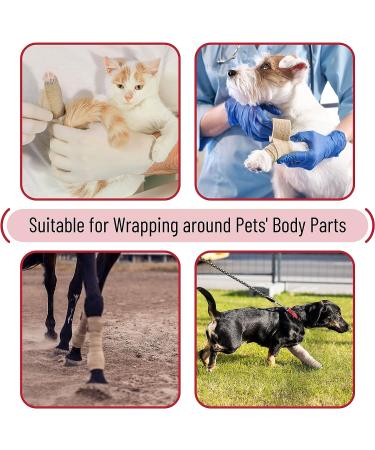 Mr. Pen Self Adhesive Bandage Wrap 6 Pack - Skin Colored - 2 x 5 Yards - Cohesive & Elastic Medical Wrap - Buy Online on GoSupps.com