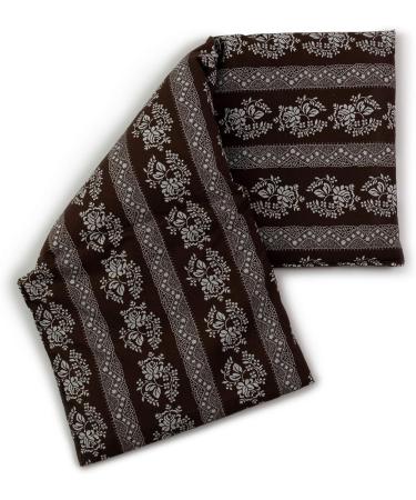 Large 20x50cm Cherry Stone Pillow - 3-Chamber Heat Cushion in Flower-Brown | International Shipping Available - Buy Online on GoSupps.com