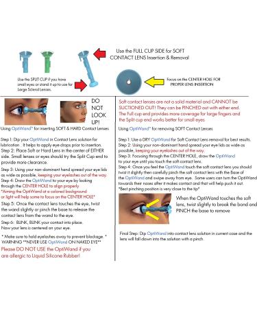 OptiWand Soft Contact Lens Tool 2 Pack - Insertion & Removal Device for Easy Lens Handling - Buy Online on GoSupps.com