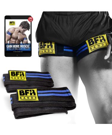 BFR BANDS Blood Flow Restriction Bands, Exercise Straps for Occlusion Training, Gym Workout & Weight Lifting, Resistance Bands Help Increase Muscle Mass in Women & Men Double Wrap