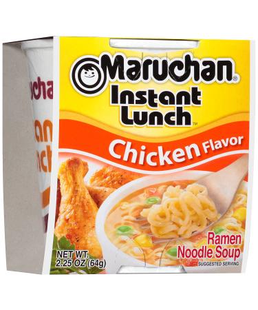 Maruchan Instant Lunch Chicken Flavor 2.25 oz (Pack of 12) - Fast & Flavorful Chicken Noodles - Buy Online on GoSupps.com