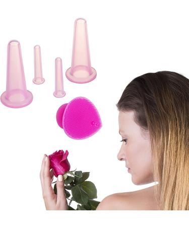 Sandine Pink Cupping Therapy Set for Facial Contouring and Cellulite Reduction - Buy Online on GoSupps.com