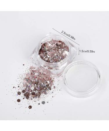 12-Piece Nail & Body Glitter Set - Sparkling Makeup Sequins for Festivals Parties & Clubs - Buy Online on GoSupps.com