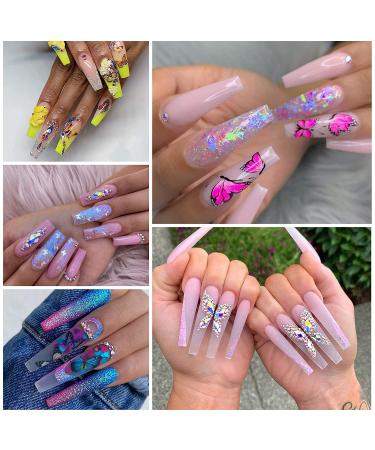 SXC Cosmetics Poly Extension Gel Nail Kit - 10 Translucent Colors - 15ML All-in-One Nail Enhancement Set - Butterfly Series - Buy Online on GoSupps.com