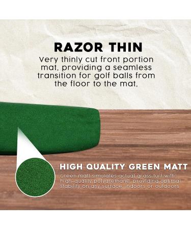 Upstreet Indoor Golf Putting Mat Set - Includes 2 Mats and 2 Training Balls for Putting Practice - Buy Online on GoSupps.com
