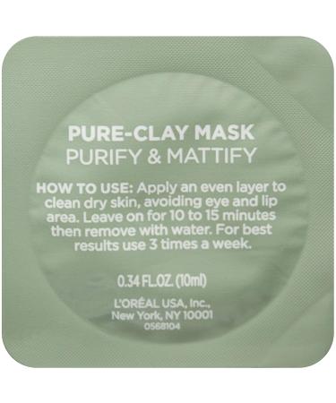 L'Or al Paris Pure-Clay Face Mask Trial Set - Charcoal, Red Algae, Eucalyptus (3 Pack) - Buy Online on GoSupps.com