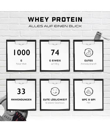 Buy Whey Protein Complex 1000g - Strawberry Banana | Instant Soluble Protein with BCAA & EAA - German Elite Nutrition - Buy Online on GoSupps.com
