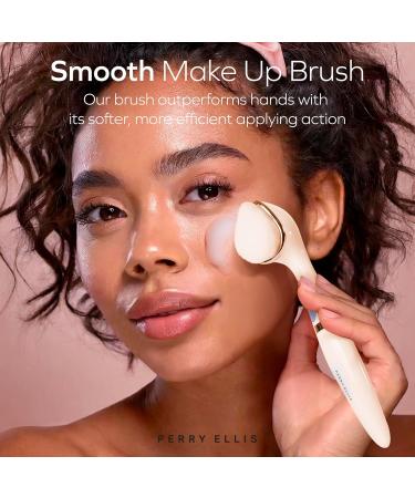 Perry Ellis 3-in-1 Massaging Beauty Brush for Women | Eye Massager & Facial Cleansing Brush | Battery Operated Skin Care Tool - 3 Modes for Makeup & Skincare - Buy Online on GoSupps.com