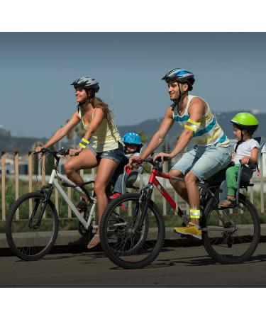 Movoja 4-Set Neon-Yellow Reflectors for Arms & Legs | Enhanced Visibility for Jogging Cycling & Riding | Elastic Security Bands with Velcro - Buy Online on GoSupps.com