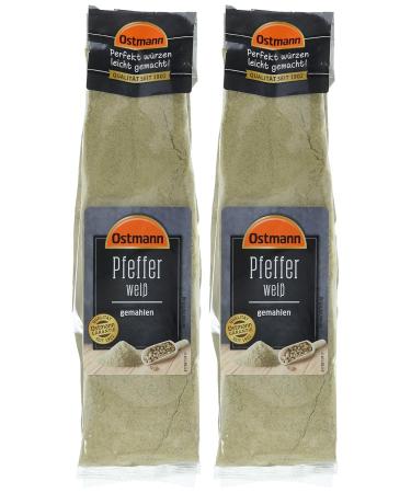 Ostmann White Pepper Ground - Pack of 2 (2 x 200g) | Fresh Spice for International Shipping - Buy Online on GoSupps.com