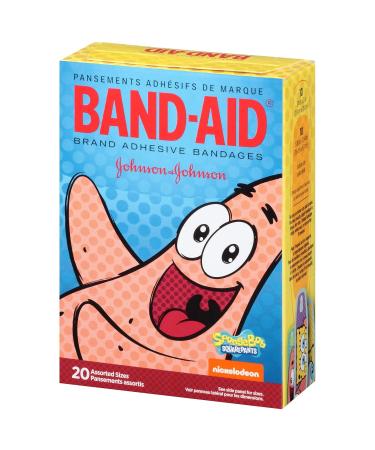 Buy SpongeBob Band-Aid Adhesive Bandages - 20 ct Assorted Sizes | International Shipping Available - Buy Online on GoSupps.com