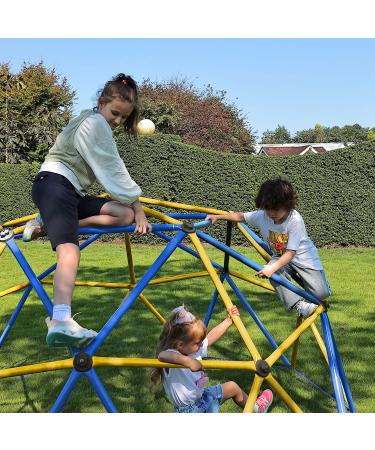 Zupapa 10FT Blue Dome Climber | Upgraded 2022 Decagonal Geo Jungle Gym | Supports 735LBS | Easy Assembly | Kids Outdoor Fun - Buy Online on GoSupps.com