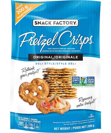 Snack Factory Pretzel Crisp Pretzel Crisps - Original 200 Grams & Pretzel Crisps Garlic Parmisan 200g Pretzel Crisps + Pretzel Crisps - Buy Online on GoSupps.com