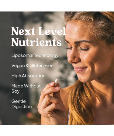 KAL Liposomal Multivitamin - High Potency Liposomal Vitamin C D-3 and More - Men and Women Multivitamin for Cardiovascular and Nervous System Support - 30 Servings 60 VegCaps - Buy Online on GoSupps.com