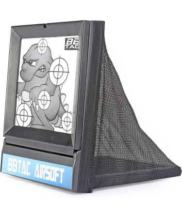BBTac Airsoft Target with Trap Net Catcher Stand and Paper Target - Gun Training Shooting for BB Pellets - Indoor/Outdoor - Buy Online on GoSupps.com